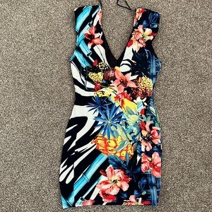 Backstage size small beautiful tropical mini dress